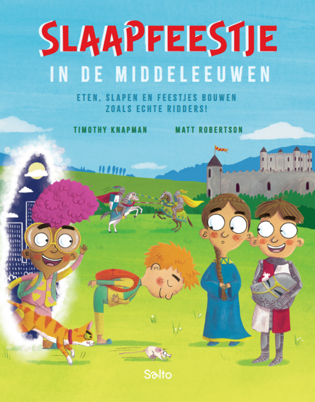 Omslag van boek: Slaapfeestje in de middeleeuwen