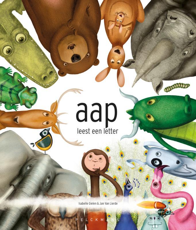 Omslag van boek: Aap leest een letter