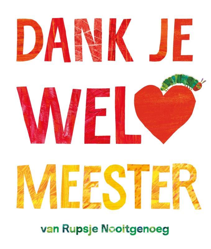 Omslag van boek: Dank je wel, meester