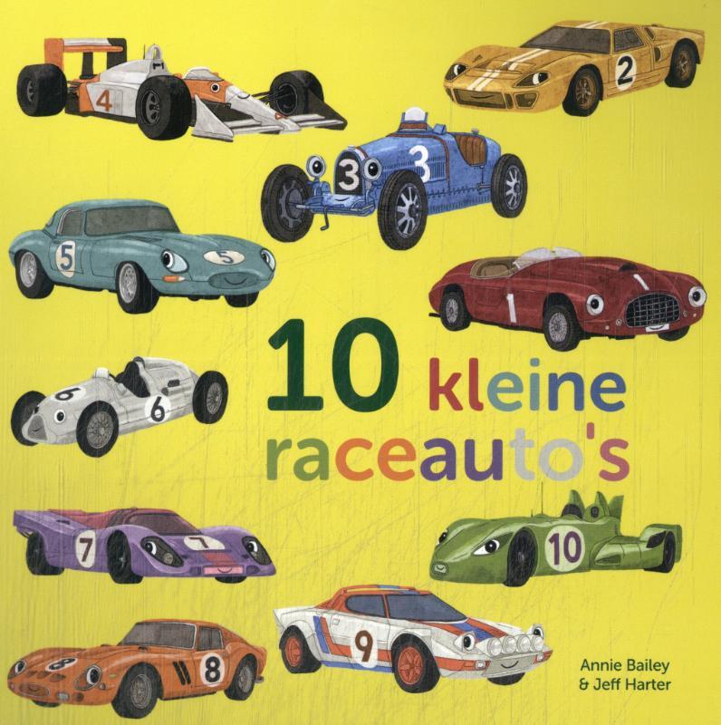 Omslag van boek: Tien kleine raceauto's