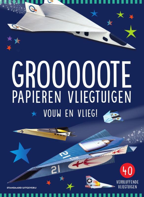 Omslag van boek: Grooooote papieren vliegtuigen