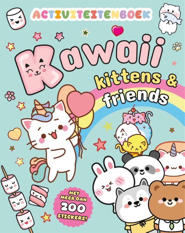 Omslag van boek: Kawaii kittens & friends activiteitenboek