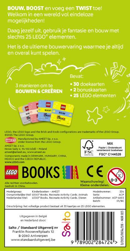Lego ReCreate Activity Cards: Dieren 2