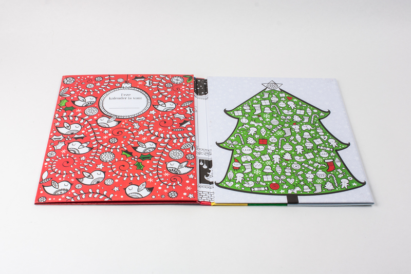 Adventskalender om in te kleuren 3