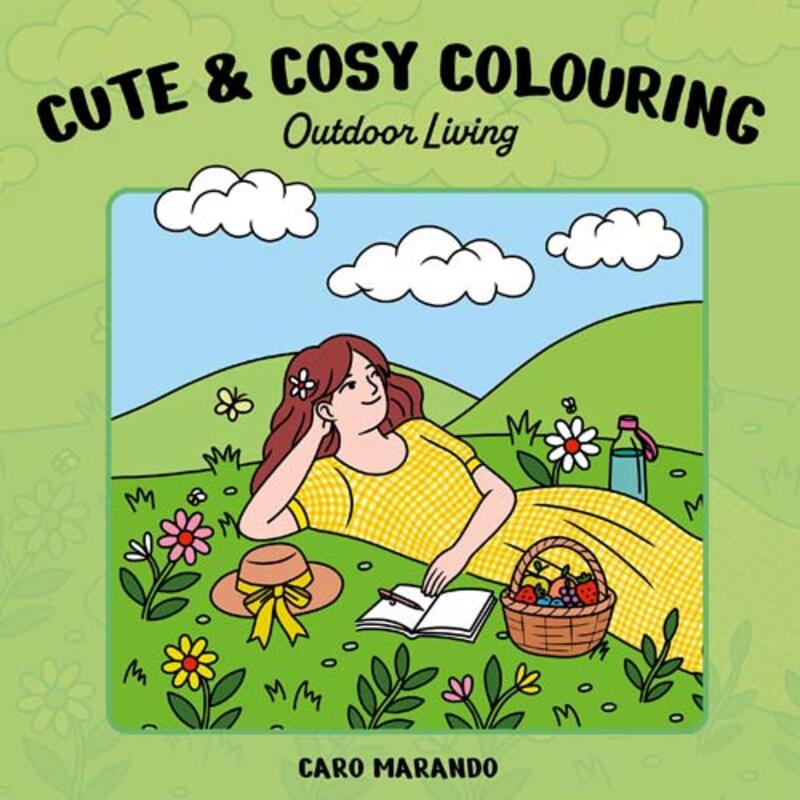 Omslag van boek: Cute & cosy colouring. Outdoor living