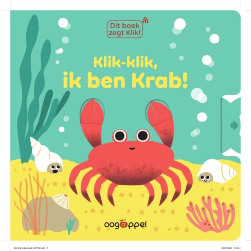 Omslag van boek: Klik-klik, ik ben een krab!