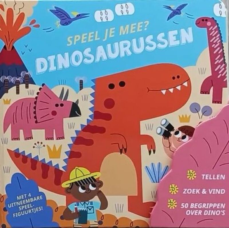 Omslag van boek: Speel je mee? Dinosaurussen