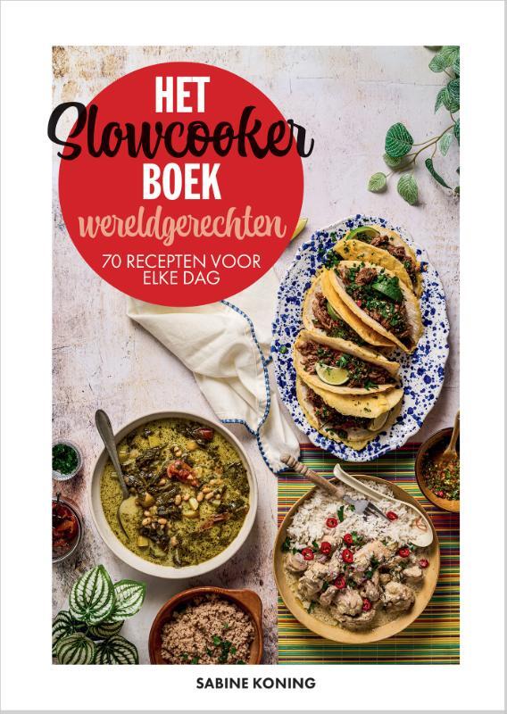 Omslag van boek: Het slowcookerboek – wereldgerechten
