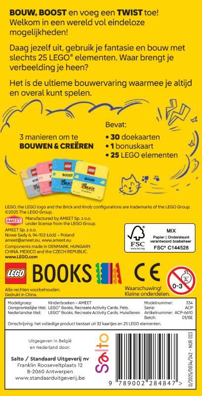 Lego ReCreate Activity Cards: Huisdieren 2