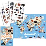 Dieren van de wereld - 59 herbruikbare stickers 2