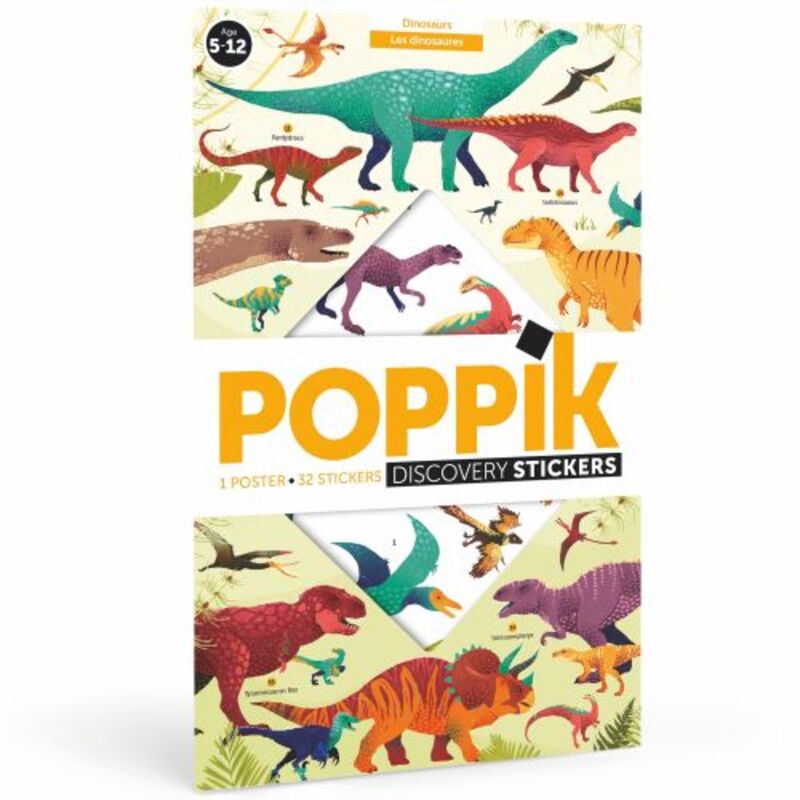 Omslag van boek: Dinosaurussen - 32 herbruikbare stickers