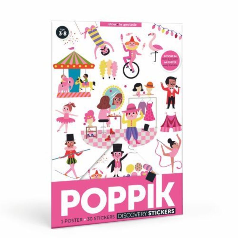 Omslag van boek: Circus - 30 herbruikbare stickers