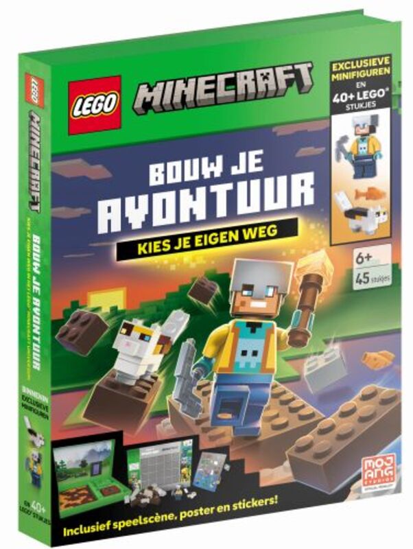 Omslag van boek: LEGO® Minecraft® Bouw je avontuur. Kies je eigen weg