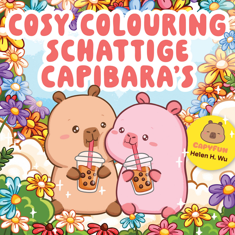 Omslag van boek: Cosy Colouring Schattige Capibara's