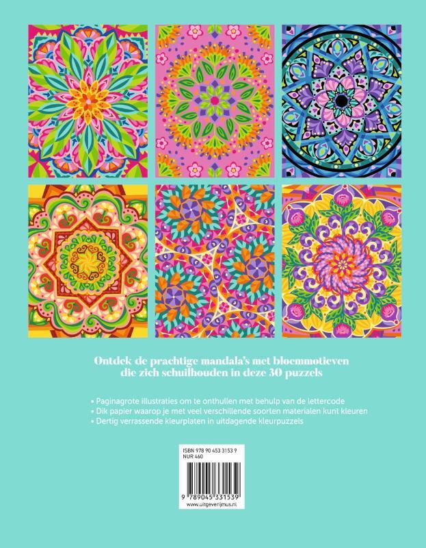 verborgen mandala'sKleuren op letter 2