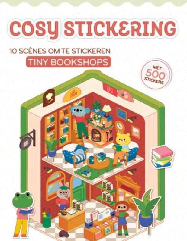Omslag van boek: Cosy stickering: Tiny bookshops