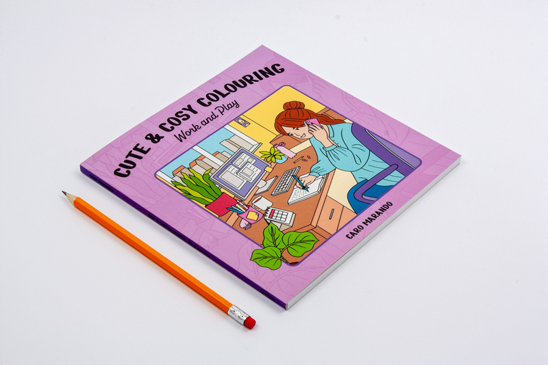 Cute & cosy colouring. Work and play 2