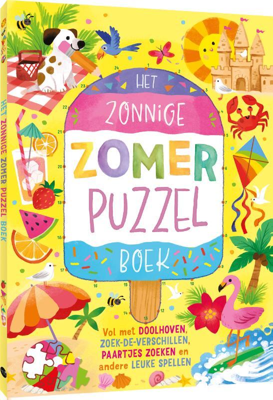 Omslag van boek: Het zonnige zomerpuzzelboek