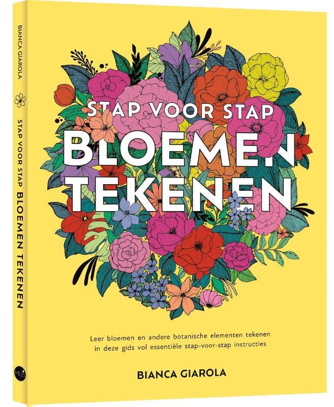 Omslag van boek: Stap voor stap bloemen tekenen